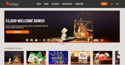 بهترین جوایز خوش آمدگویی و بونوس کازینو معتبر خارجی Ignition